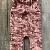 Pink Muslin Romper | Charlotte & Stone