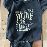 Young, Scrappy, and Hungry Short Sleeve Onesie
