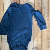 Navy Long Sleeve Onesie | Carter's