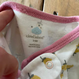 Yellow Dainty Flowers Zip Up Pajama | Cloud Island