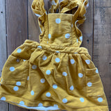 Yellow Polkadot Jumper Dress | 12-18 mo | Wonder Nation