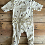 Ruffle Bottom Zip Up Pajama | Baby Gap