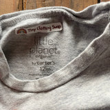 Organic Plain Grey T-Shirt | Little Planet