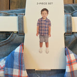Checkered Shirt & Shorts Set | 2T | Koala Kids