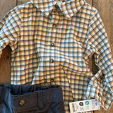 Plaid & Stone Pants Two Piece Set | 9-12 mo | Carter's