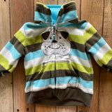 Stripe Puppy Fleece Sweatshirt | 0-3 mo | Carter's