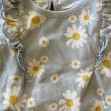 Little Daisy Flutter Shoulder Onesie | 9-12 mo | Garanimals