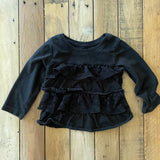 Tiered Black Long Sleeve | 9-12 mo | Garanimals