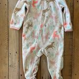 Fleece Reindeer Zip Up Pajama| 9-12 mo | Carter's