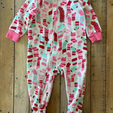 Fleece Stockings Zip Up Pajama | 9-12 mo | Carter's