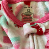Fleece Stockings Zip Up Pajama | 9-12 mo | Carter's