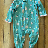 Princess Castle Zip Up Pajama | 9-12 mo | Carter's