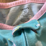 Princess Castle Zip Up Pajama | 9-12 mo | Carter's