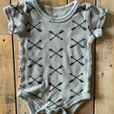 Follow Your Arrow Short Sleeve Onesie | Yoga Sprouts