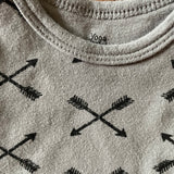Follow Your Arrow Short Sleeve Onesie | Yoga Sprouts