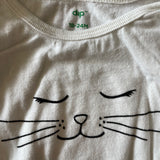 Sleepy Kitty Long Sleeve Onesie | 18-24 mo | Dip