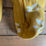 Yellow Fleece Flowers Zip Up Pajama | Carter's