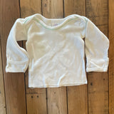 White Long Sleeve Shirt | 3-6 mo | Medline
