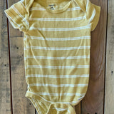 Yellow Striped Short Sleeve Onesie | Gerber
