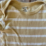 Yellow Striped Short Sleeve Onesie | Gerber