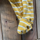Yellow Rhino Striped Zip Up Pajama | Carter's