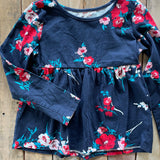 Navy Flower Top | Children's Place