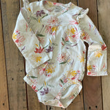 Flower Long Sleeve Onesie | 12-18 mo | Carter's
