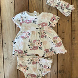 Floral Three Piece Set | Newborn | Gerber