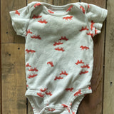 Little Fox Short Sleeve Onesie | 0-3 mo | Carter's