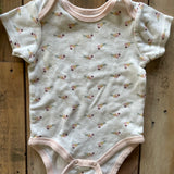 Little Flowers Short Sleeve Onesie | Chick Pea