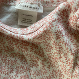 Pink Flowers Flutter Sleeve Short Sleeve Onesie | Laura Ashley