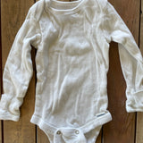 Plain White Long Sleeve Onesie | Gerber