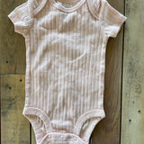 Light Pink Ribbed Short Sleeve Onesie | Carter's