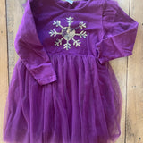 Snowflake Long Sleeve Tutu Dress