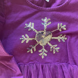 Snowflake Long Sleeve Tutu Dress