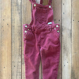Maroon Corduroy Overalls | 7 for All Mankind