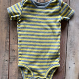 Yellow Striped Short Sleeve Onesie | Carter's