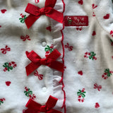 Christmas Print w/ Bow Detail Pajama | 6-9 mo | Carter's