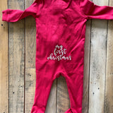 My First Christmas Zip Up Pajama | Pottery Barn