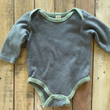 Grey Long Sleeve Onesie | Baby Kiss