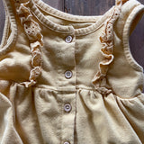 Yellow Ruffle Romper | Mini Grayson