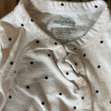 Pale Pink Button Up Romper Pajama | 3-6 mo | Mighty Good