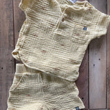 Yellow Sunshine Muslin Two-Piece Set | Modern Moments