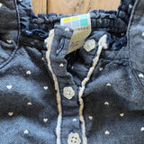 Denim Ruffle Dress | HealthTex