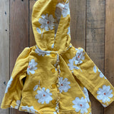Yellow Flower Sweater w/ Hoodie | 9-12 mo | Carter's
