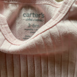 Pink Ribbed Short Sleeve Onesie | Carter's
