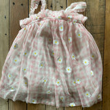 Pink Gingham Flower Dress | 12-18 mo | Cat & Jack