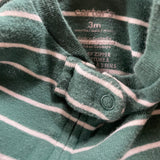Green Striped Zip Up Pajamas | Carter's
