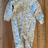 Gray Triangle Print Snap Up Pajama | 3-6 mo | Gerber