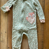 Floral & Fox Zip Up Pajama | 12-18 mo | Carter's